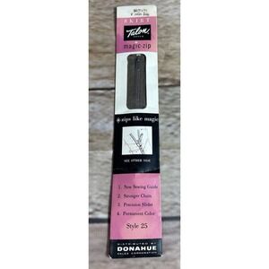 Vintage 1958 Talon Metal Zipper Style 25  9" Color Brown Sealed Unopened